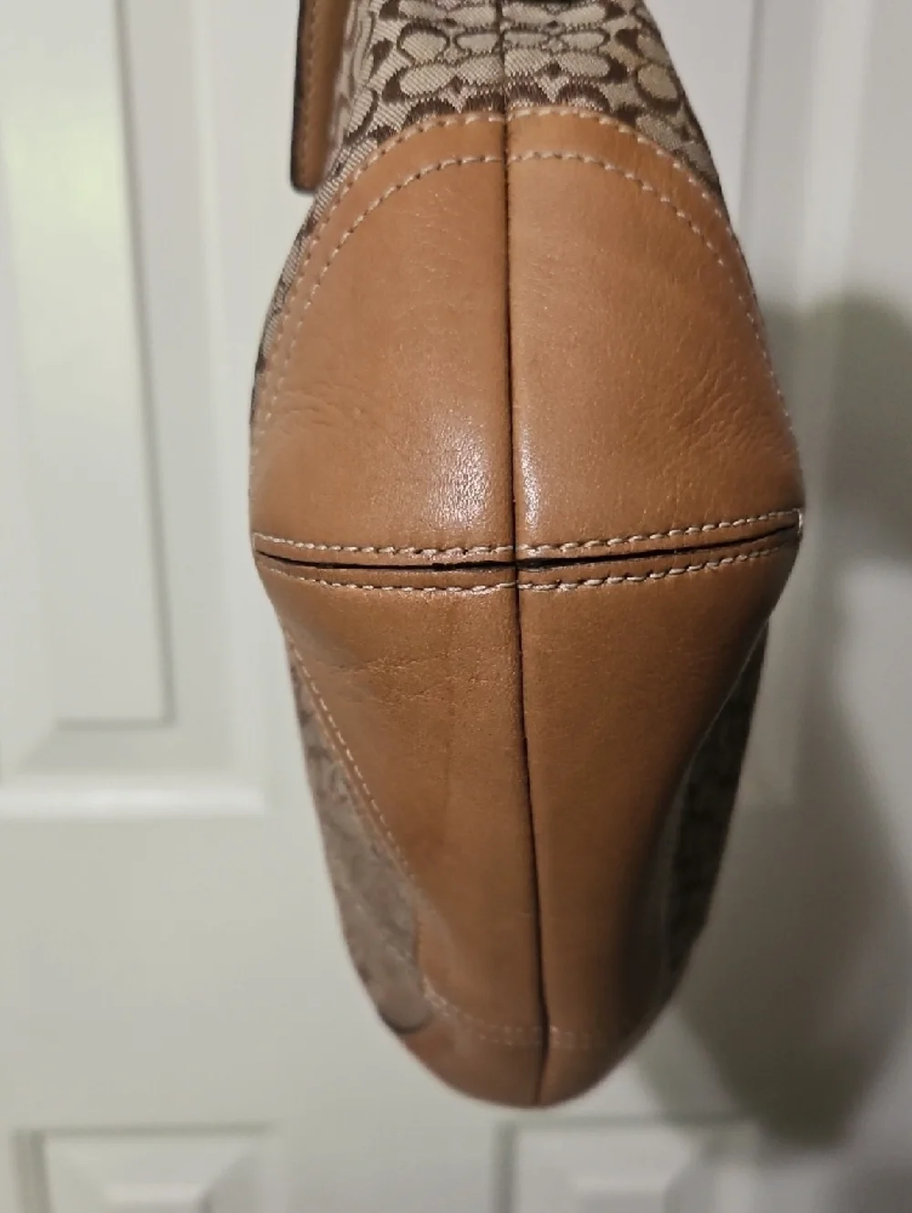 Coach EUC Soho Micro Cs Tan Signature Jacquard Shoulder Bag - Picture 8 of 11